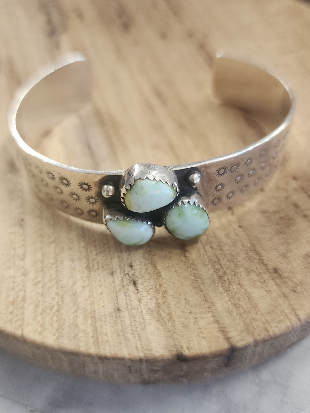 Navajo Sterling Silver Palomino Cuff